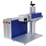 Máquina láser de fibra CNC para marcado y grabado en piezas metálicas y no metálicas con potencia de 20W a 70W