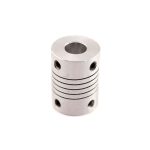 Acople flexible de aluminio 15mm x 20mm para equipos CNC