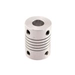 Acople flexible de aluminio 18mm x 25mm para sistemas mecánicos y CNC