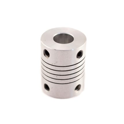 Acople flexible de aluminio 19mm x 25mm para ejes y motores CNC