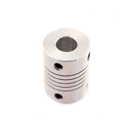 Acople flexible de aluminio 19mm x 25mm para ejes y motores CNC