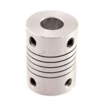 Acople flexible de aluminio 50mm x 65mm para ejes y motores CNC