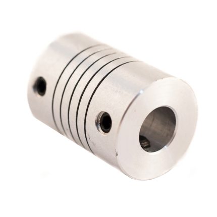 Acople flexible de aluminio 50mm x 65mm para ejes y motores CNC