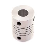 Acople flexible de aluminio 50mm x 65mm para ejes y motores CNC