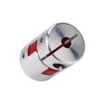 Acople Araña de Aluminio 25mm x 31mm para conexión de motores en CNC