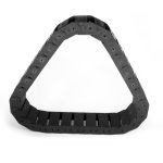 Cadena porta cables 57x24 mm para guiado y protección de cables en maquinaria CNC