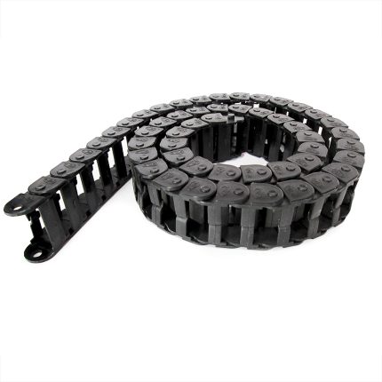 Cadena porta cables 15x30 mm para protección y organización en maquinaria CNC