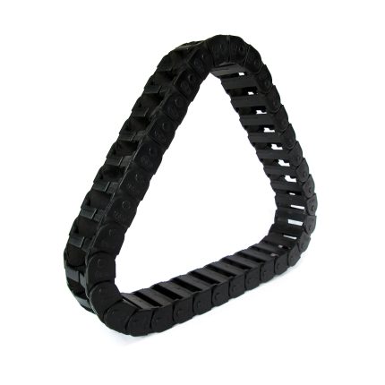 Cadena porta cables 15x30 mm para protección y organización en maquinaria CNC