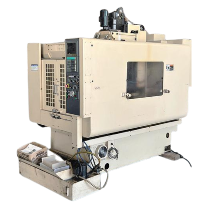 Centro de mecanizado vertical MIYANO 1996 con doble mesa de trabajo y husillo BT40
